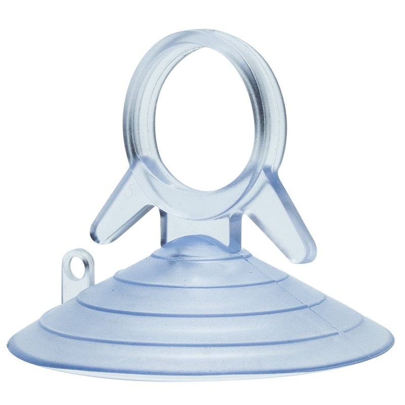 GiftWrap Etc. Clear Plastic Suction Cups with Loops - 4.5 cm (1.75 in) Wide, Set of 10 - Image 1